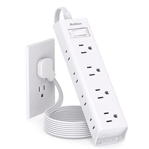 Addtam Addtam Flat-Plug Power Strip (12 outlets)