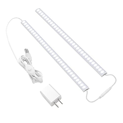 JUSJUBR JUSJUBR Plug-In Under-Cabinet Light Bars (2 × 12in)