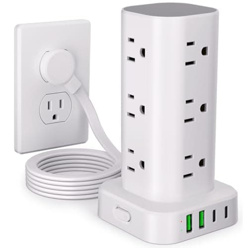 UWIWUTEI UWIWUTEI Power Strip Tower (12 outlets, 4 USB)