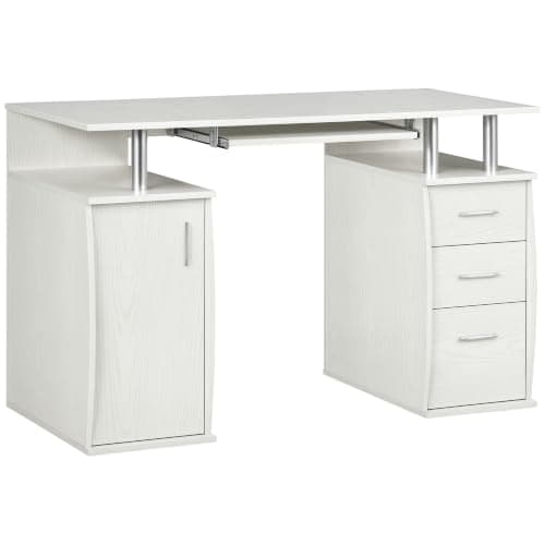 HOMCOM 47in Desk with Keyboard Tray & Cabinet