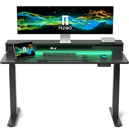 FEZIBO FEZIBO 48 × 24 with Double Drawers & LED