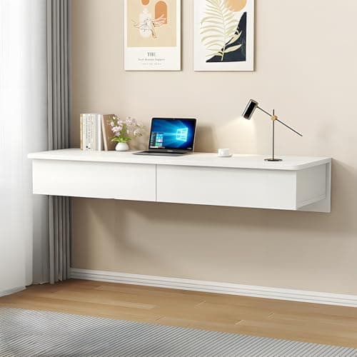 WOOOFA WOOOFA Floating Desk with Drawers