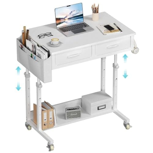 WINAZ WINAZ 32in Rolling Desk with Drawers