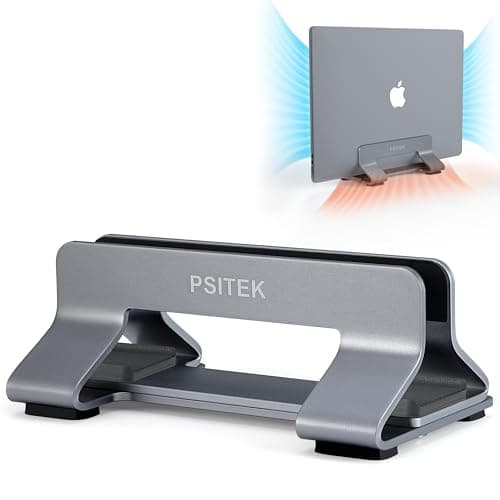 Psitek Psitek Aluminum Vertical Laptop Stand (12–42mm)