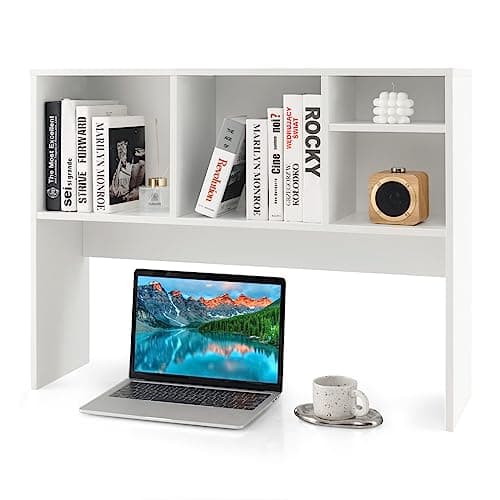 Tangkula Tangkula Desktop Bookshelf Hutch (4 shelves)