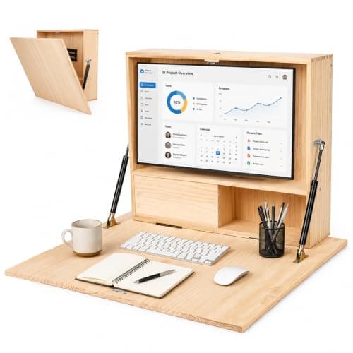 GYHPD GYHPD 31″ Wall-Mounted Folding Desk