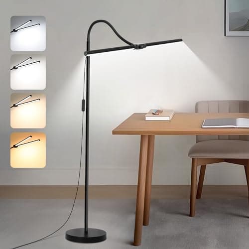 Seaside village Seaside village 18W/2000LM Double-Head LED Floor Lamp