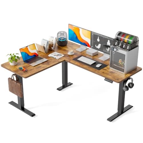 FEZIBO FEZIBO 63in × 55in L-Shaped Standing Desk