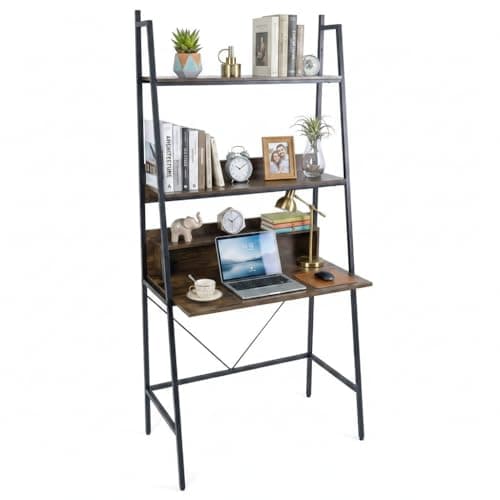Tangkula Tangkula 3-Tier Ladder Computer Desk