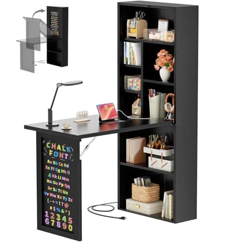 Armocity Armocity Small Folding Desk with Outlets