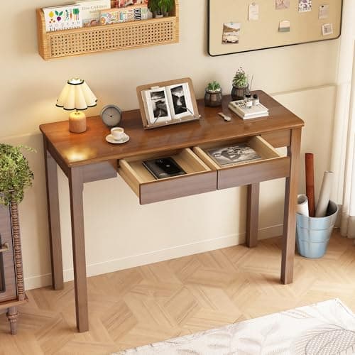 WOPITMER WOPITMER 39 × 16″ Solid Rubberwood Desk